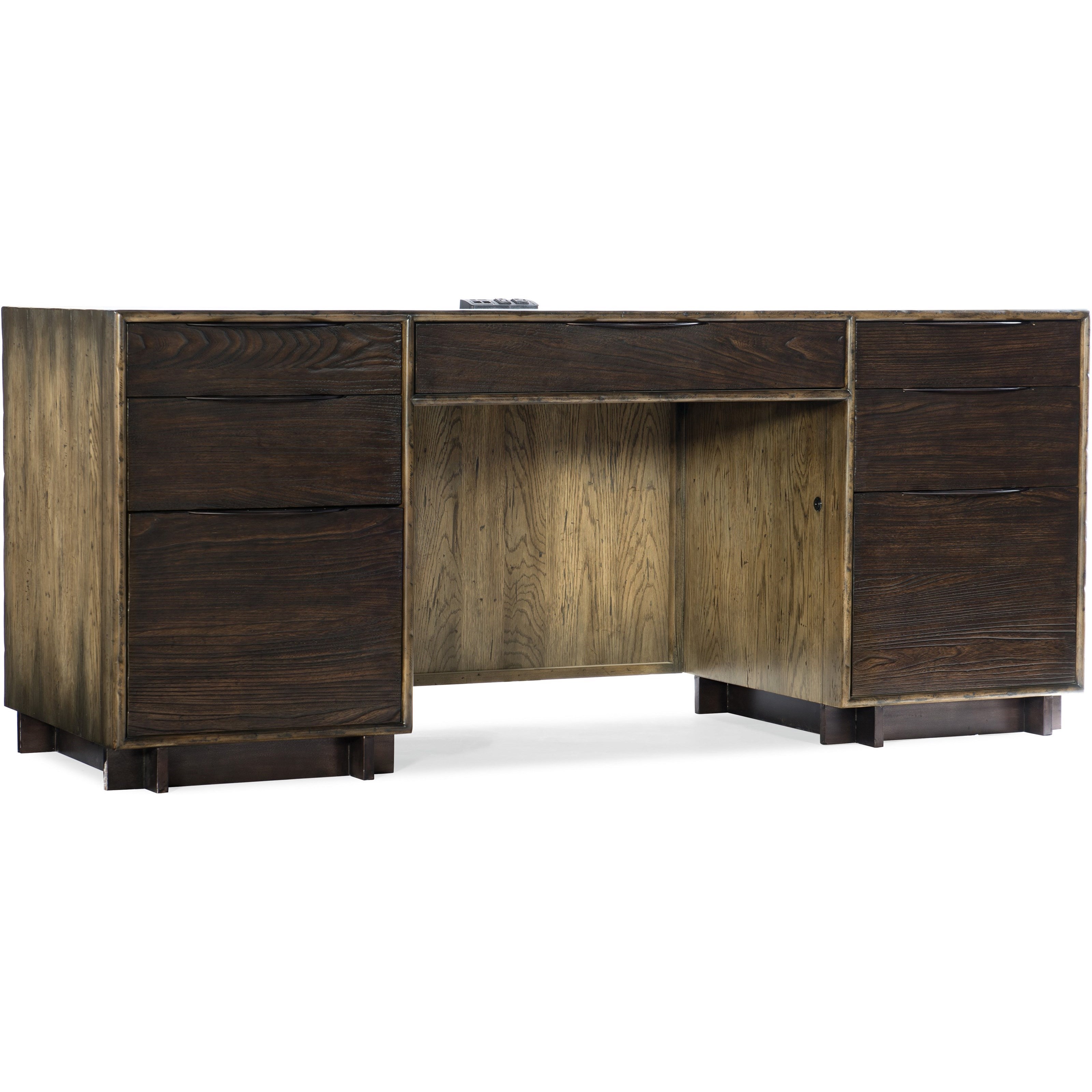 Hooker Furniture American LifeCrafted Rustic 7Drawer Computer